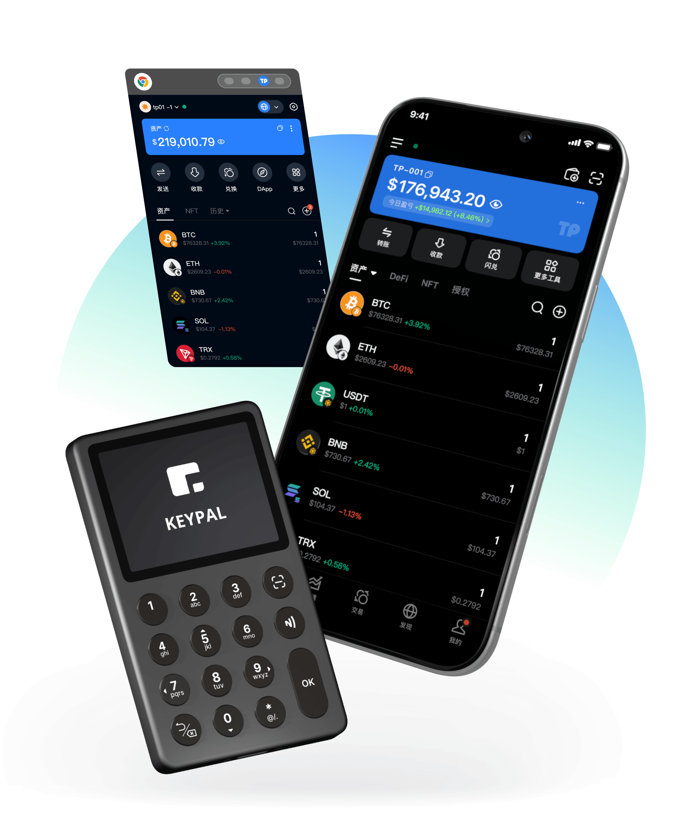 TokenPocket Web3 數字資產平台主視覺
